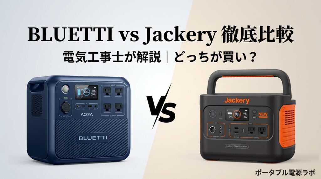 BLUETTI（ブルーティ）とJackery（ジャクリ）を徹底比較！どっちが買いか電気工事士が解説