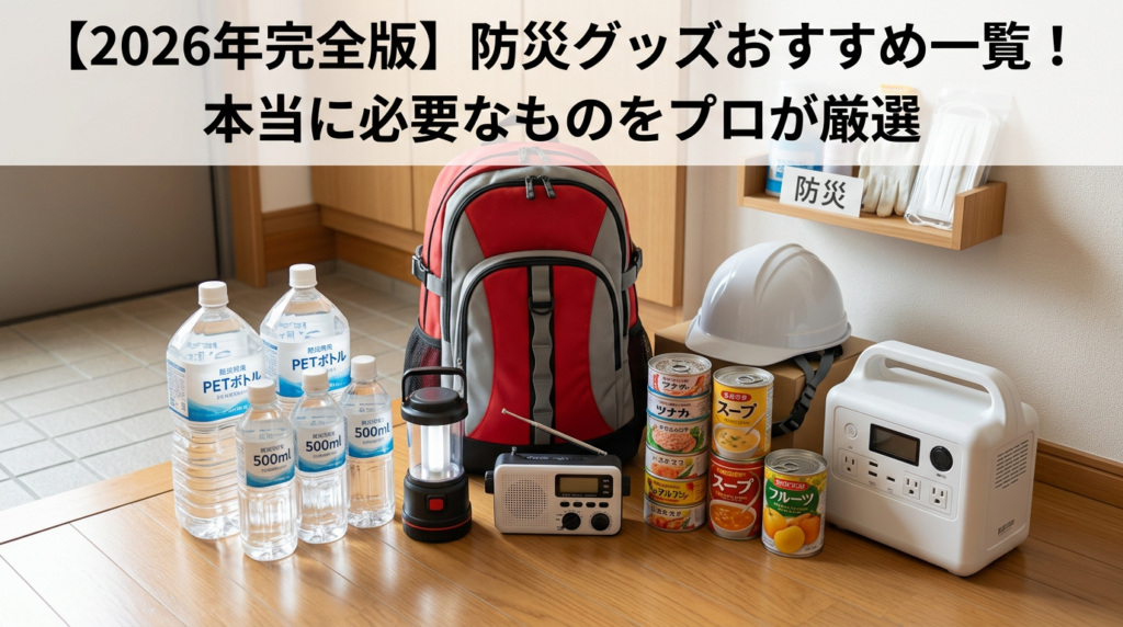 【2026年完全版】防災グッズおすすめ一覧！本当に必要