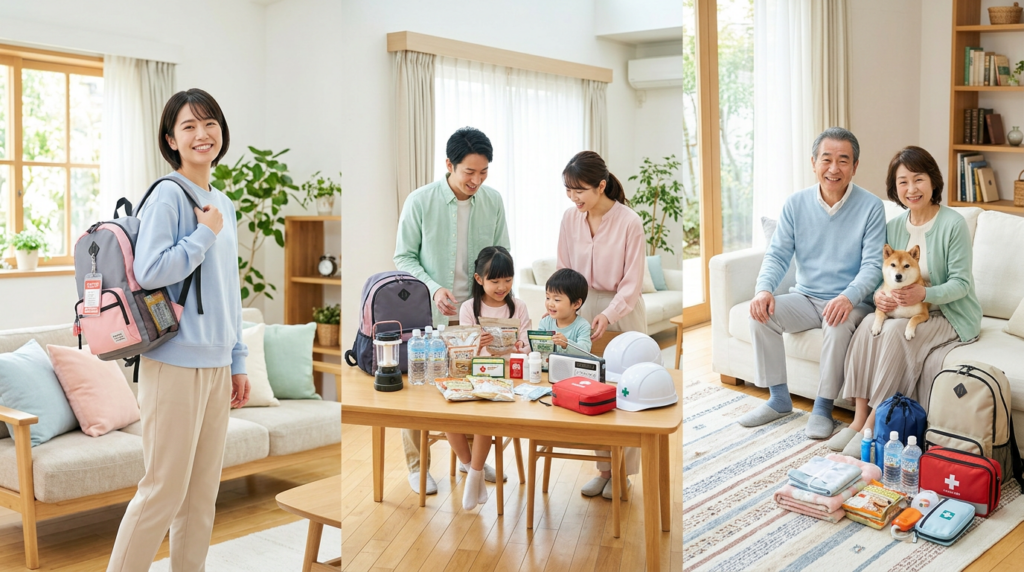 世帯タイプ別|防災グッズの揃え方ガイド