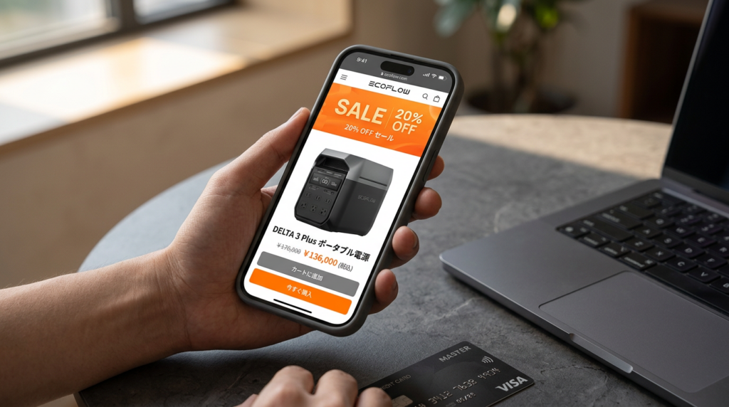 EcoFlow DELTA 3 Plusのセール・最安値情報【2026年】