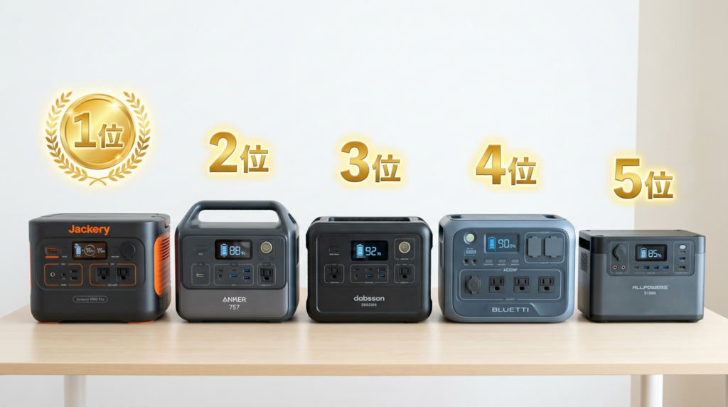 【2026最新】2000Whクラスのポータブル電源おすすめ5選