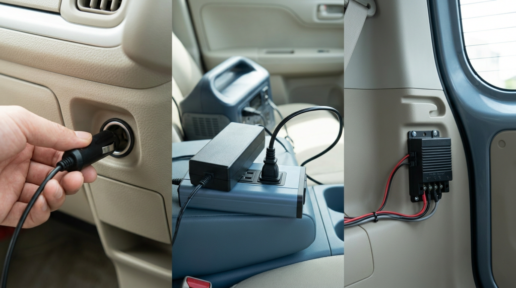 ポータブル電源を走行充電する3つの方法