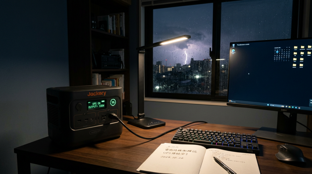 ポータブル電源のUPS機能とは？停電時に家電を守る仕組み