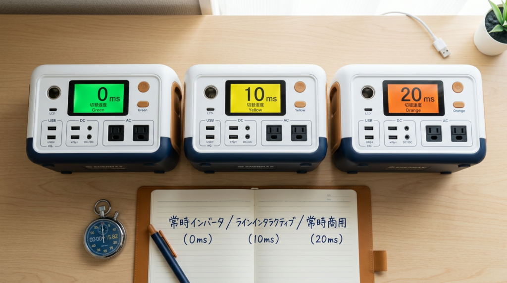 UPS機能の3つの給電方式と切替速度の違い【電気工事士解説】