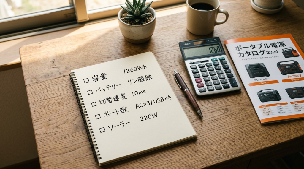 UPS搭載ポータブル電源の失敗しない選び方5つのポイント