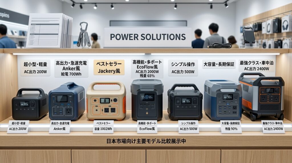 パススルー充電対応のおすすめポータブル電源7選