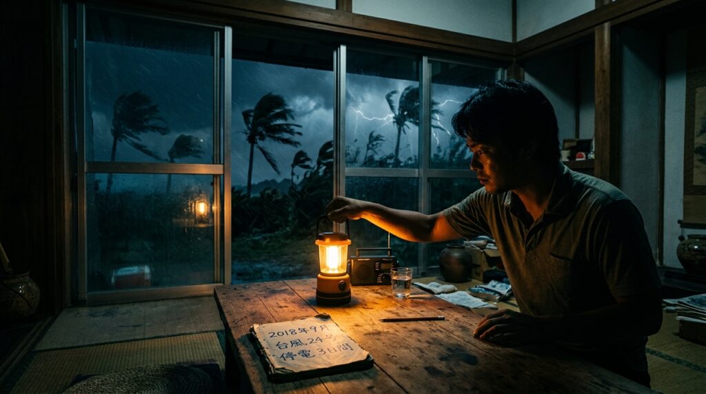 沖縄で僕が経験した3日間の台風停電と困ったこと