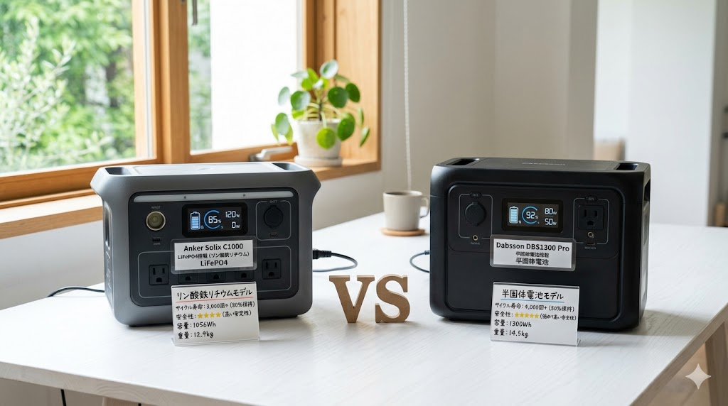 半固体電池と従来のリン酸鉄リチウム電池の違いを徹底比較