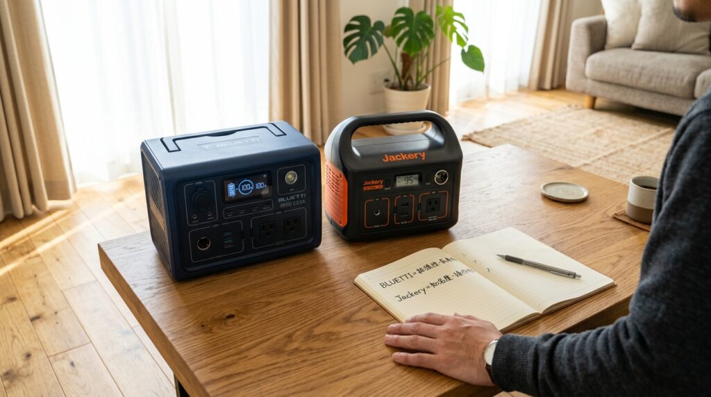 BLUETTIとJackeryはどっちがおすすめ？先に結論