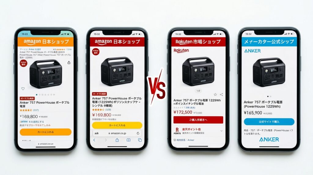 どこで買うのが一番お得？Amazon・楽天・公式サイト比較
