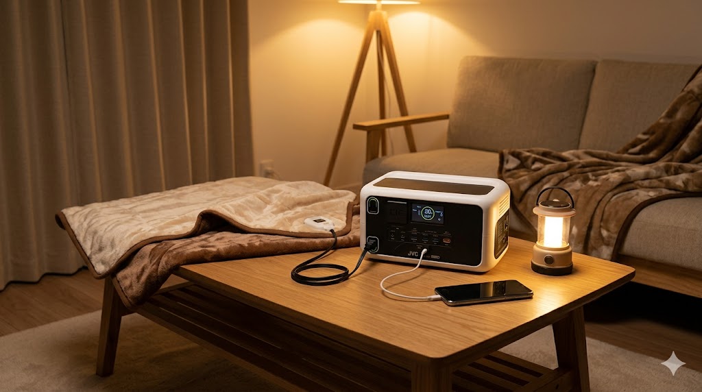 JVC BN-RL410で家電はどのくらい使える？給電回数・時間の目安