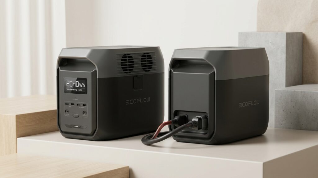 EcoFlow DELTA 3 Plusの容量拡張｜2,048Wh化で長期停電にも対応