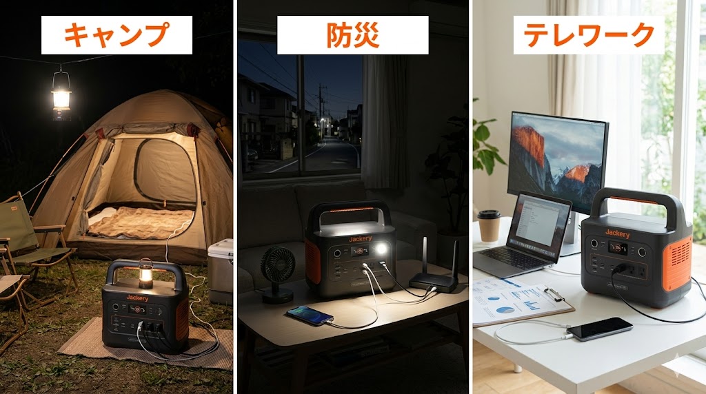 Jackery 1000 Newを実際に使うとどうなる？用途別シミュレーション