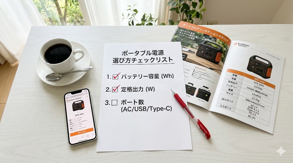 購入前のセルフ診断|3つの質問でポータブル電源の後悔リスクをチェック