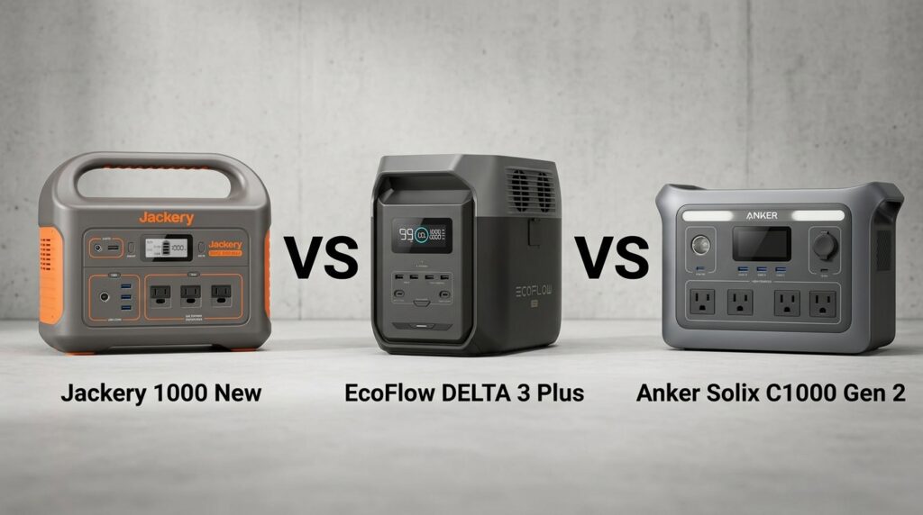 EcoFlow DELTA 3 Plusのライバル比較｜1000Whクラス3機種対決