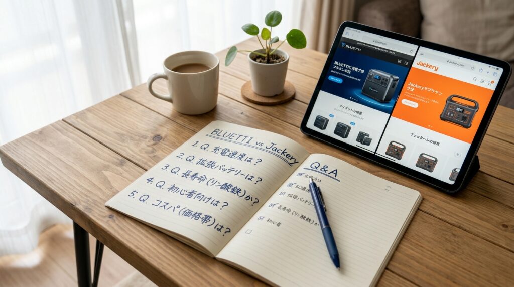 BLUETTIとJackeryのよくある質問