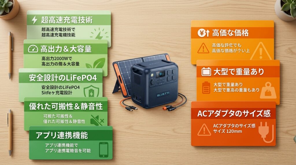 口コミから見えたBLUETTIのメリット5つとデメリット3つ