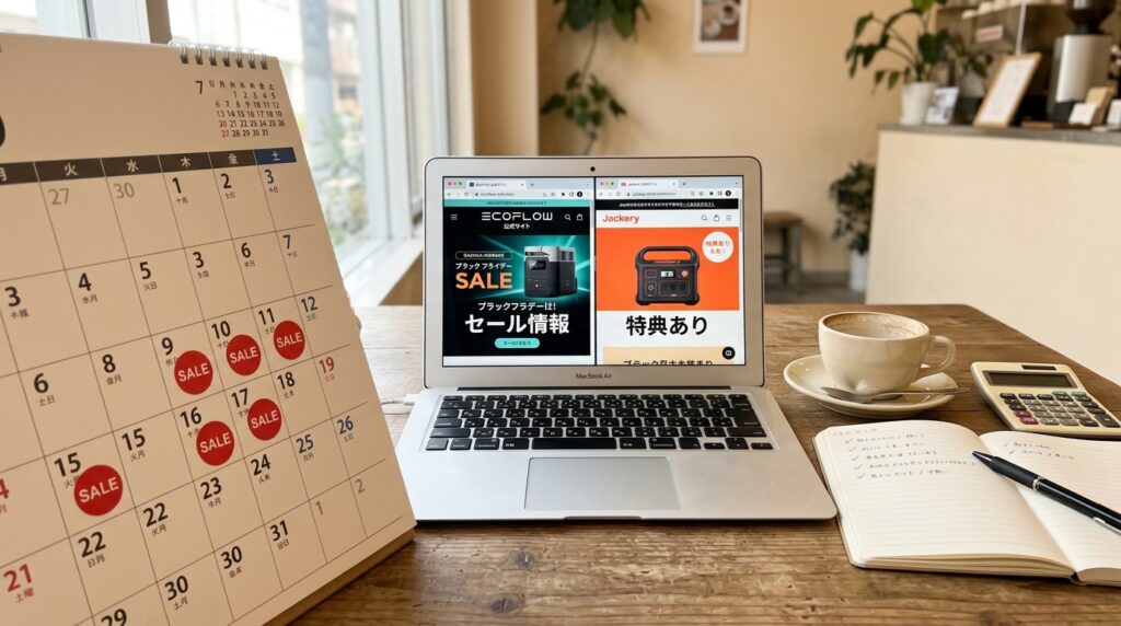 EcoFlow・Jackeryのセールと購入タイミング