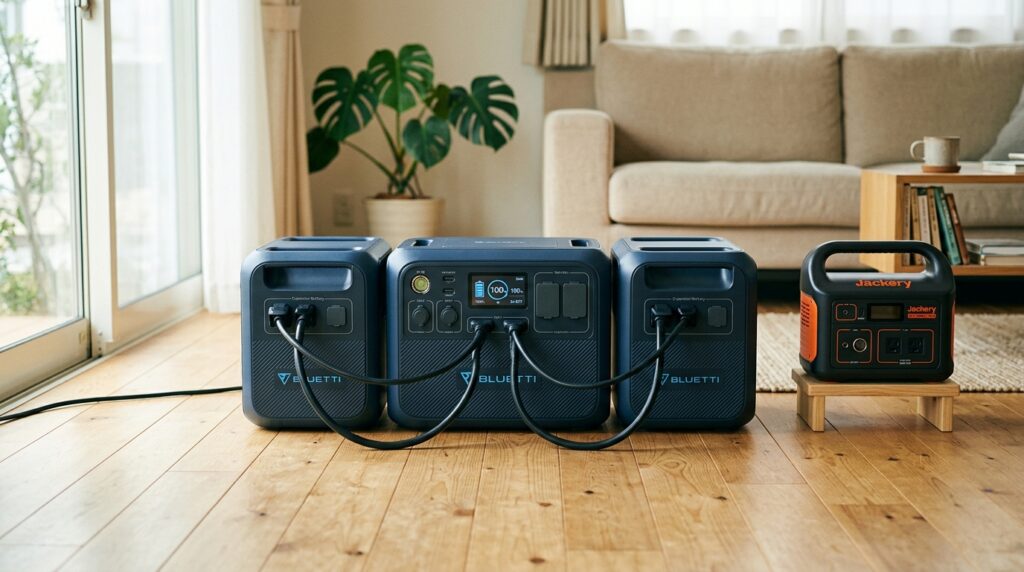 BLUETTIとJackeryの独自機能｜「拡張性」と「アプリ・UI」の差