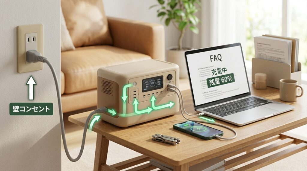 パススルー充電とは？充電しながら給電できる便利機能