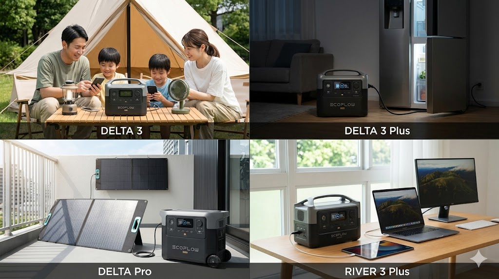 【用途別】あなたに合ったEcoFlowモデルの選び方