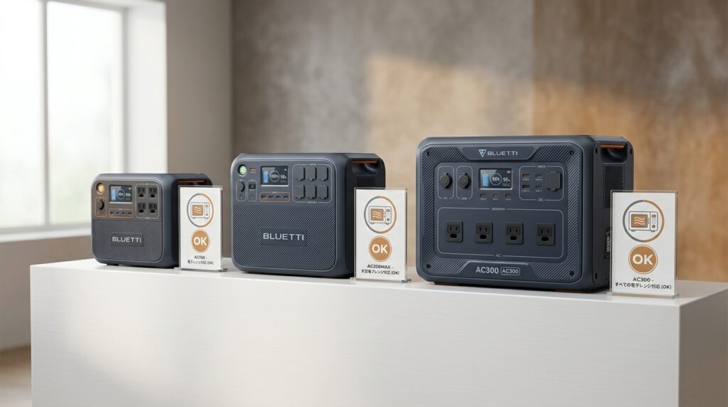 電子レンジが使えるおすすめポータブル電源3選