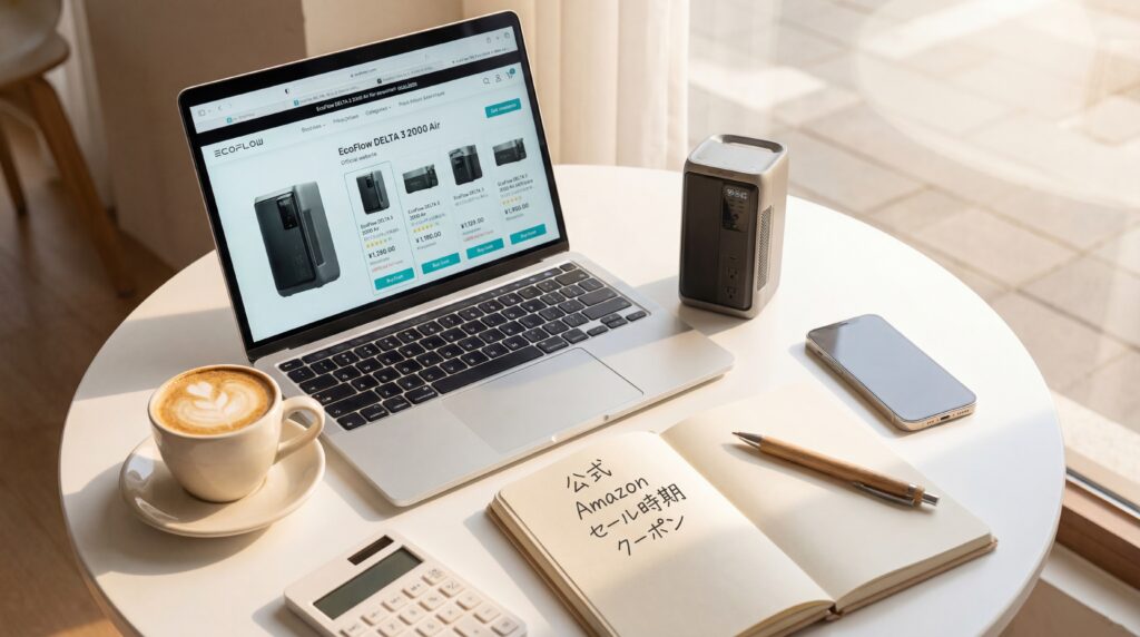 EcoFlow DELTA 3 2000 Airはどこで買うのがお得?|セール時期と購入ポイント