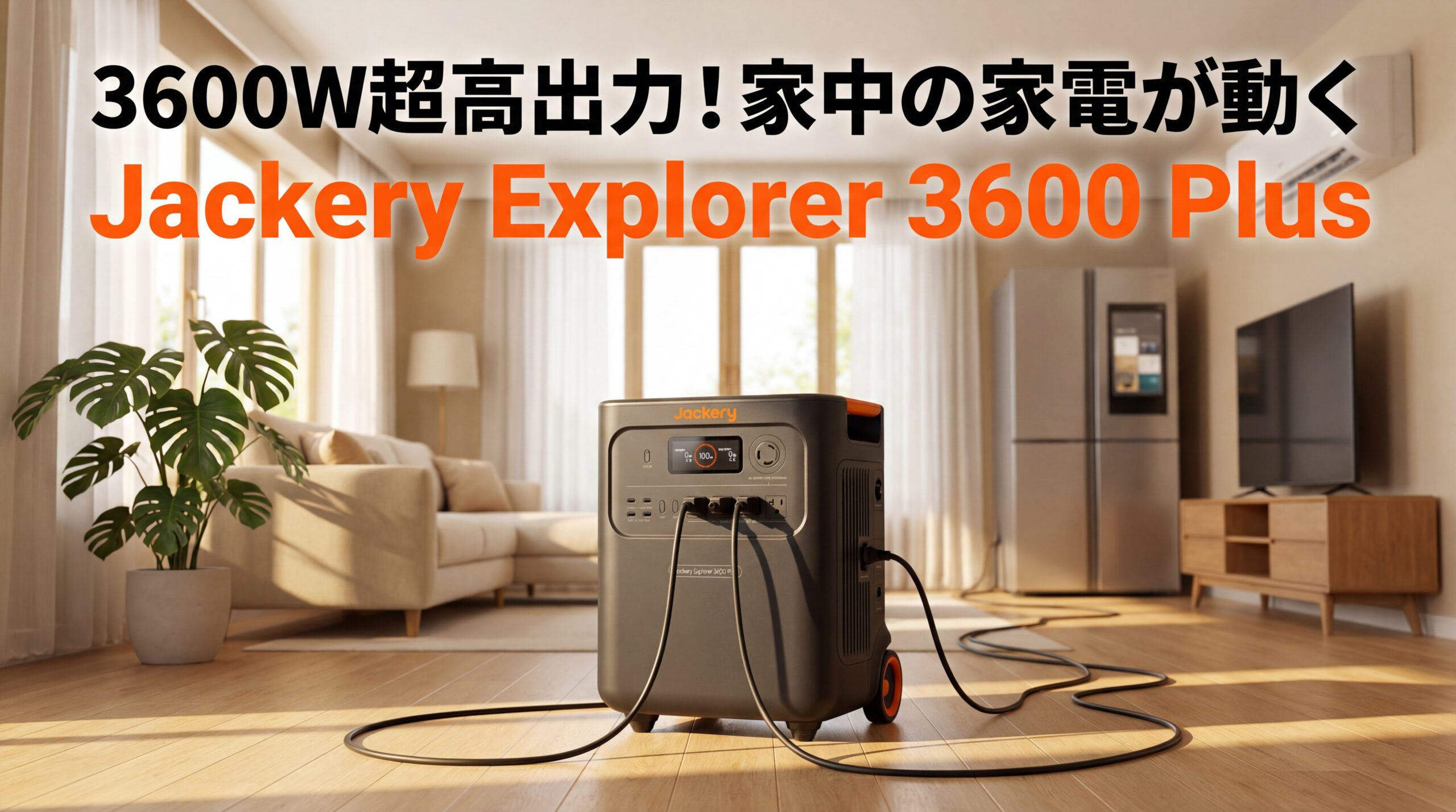 Jackery 3600 Plusの口コミ・評判は？電気工事士が3584Whの実力を徹底レビュー
