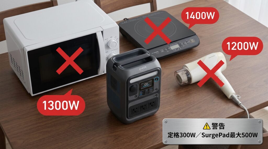 Anker Solix C300の悪い口コミ・デメリット|定格300Wと拡張非対応の注意点