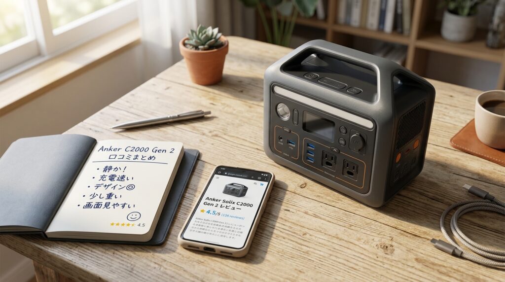 Anker Solix C2000 Gen 2の口コミ・評判まとめ