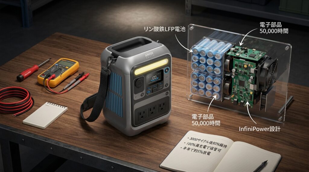 Anker Solix C300のInfiniPower設計と長期使用|電気工事士の現場視点