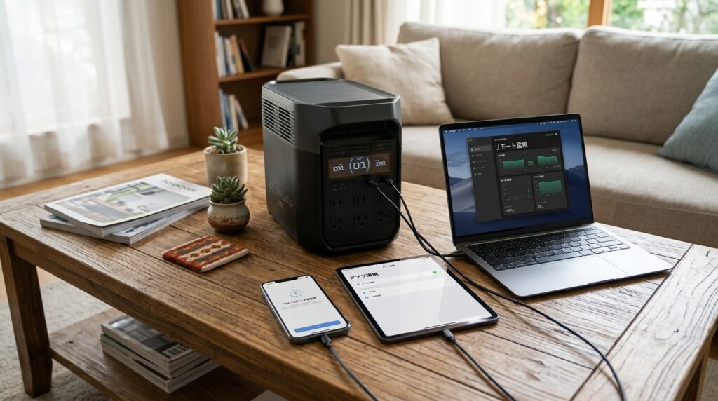 EcoFlow DELTA 2のスマートホーム連携と最新ファームウェア活用