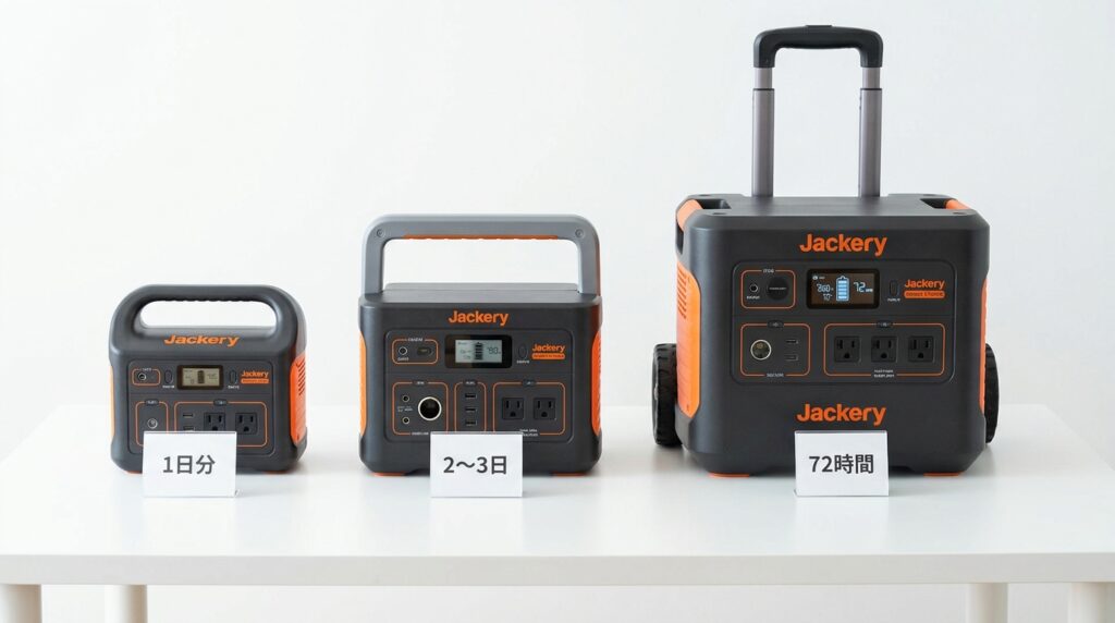停電日数で選ぶ！4人家族におすすめのJackery大容量3選