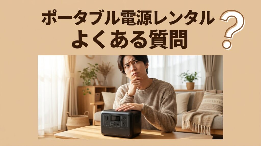 ポータブル電源レンタルに関するよくある質問