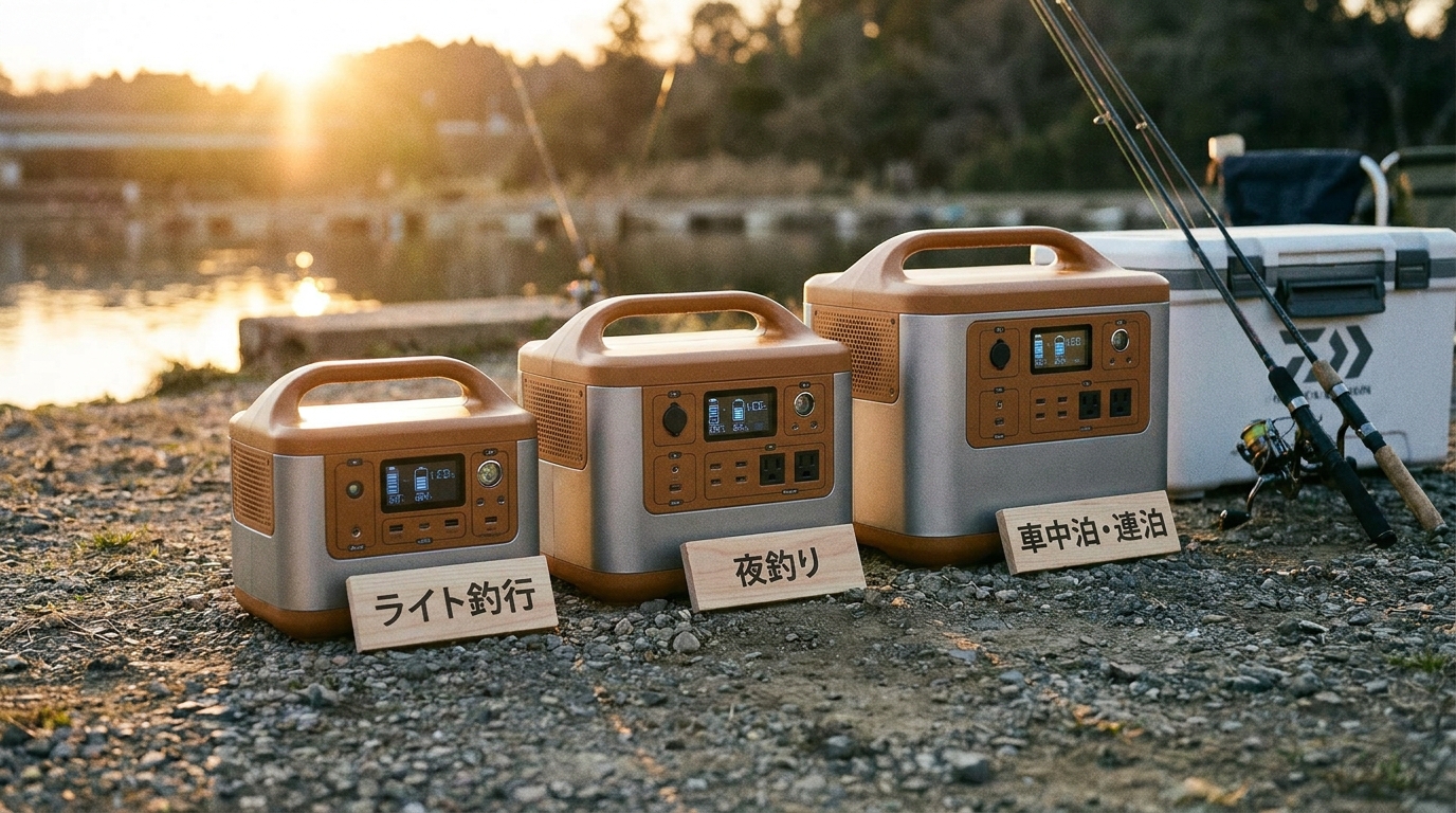 釣りにおすすめのポータブル電源を容量別に紹介