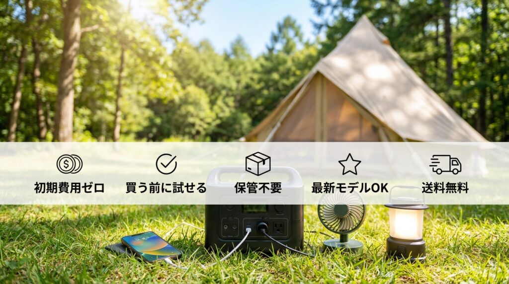 ポータブル電源をレンタルする5つのメリット｜購入にはない強み