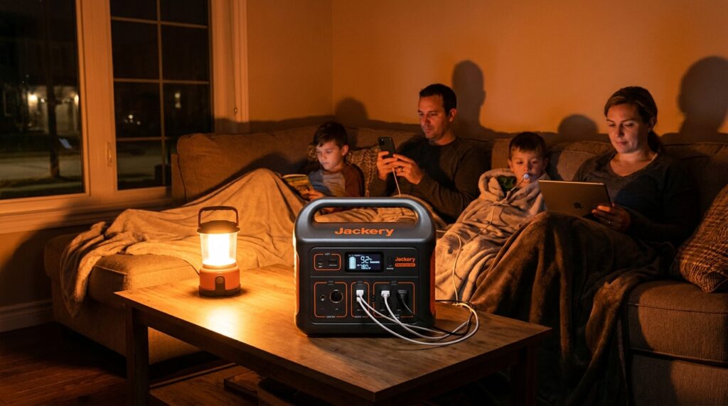 4人家族の停電を乗り切る！ポータブル電源の活用術