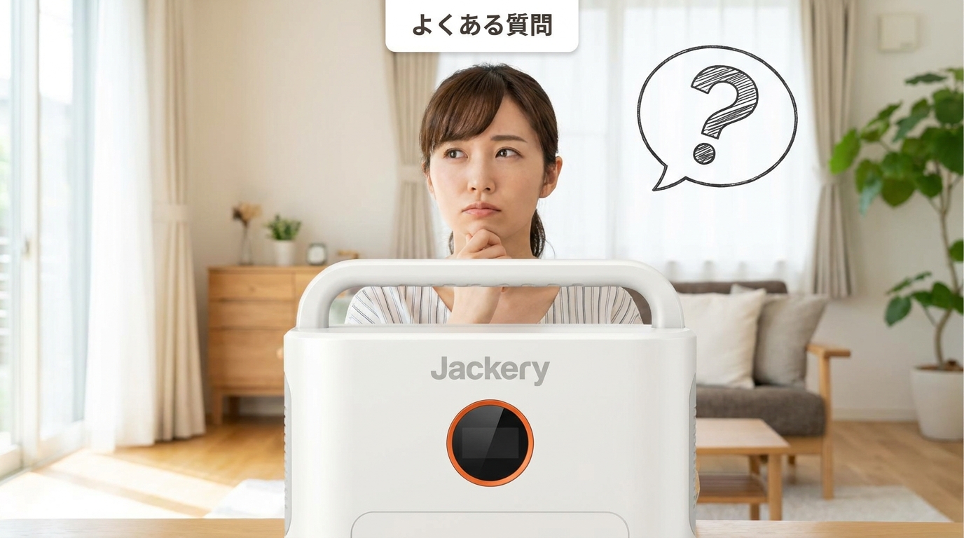 Jackery 1000 New V3についてよくある質問と回答のイメージ