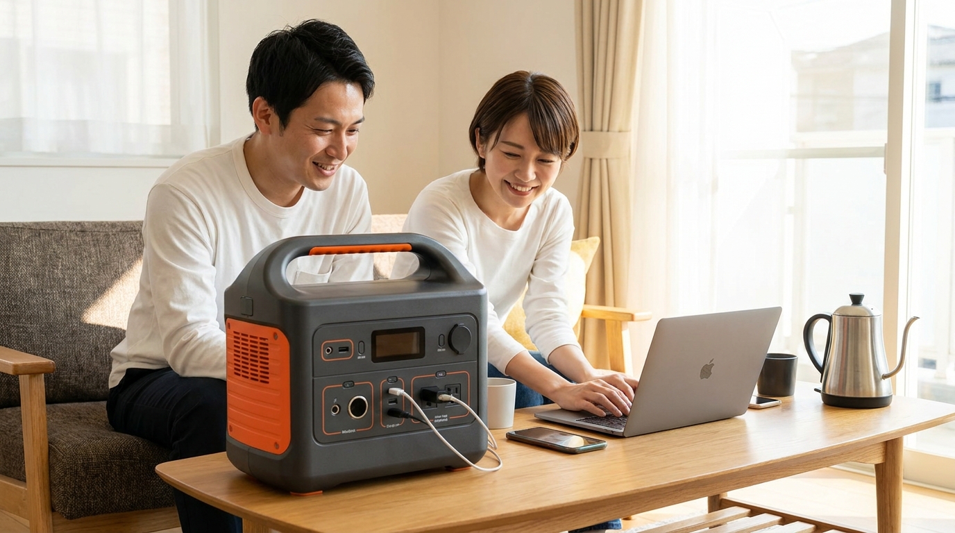 Jackeryポータブル電源の良い口コミ・評判を使うイメージ