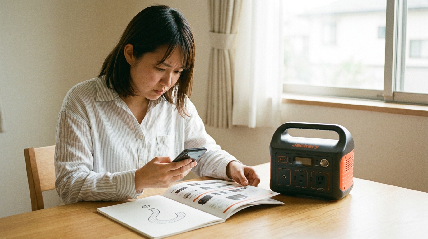 Jackeryポータブル電源のよくある質問FAQのイメージ