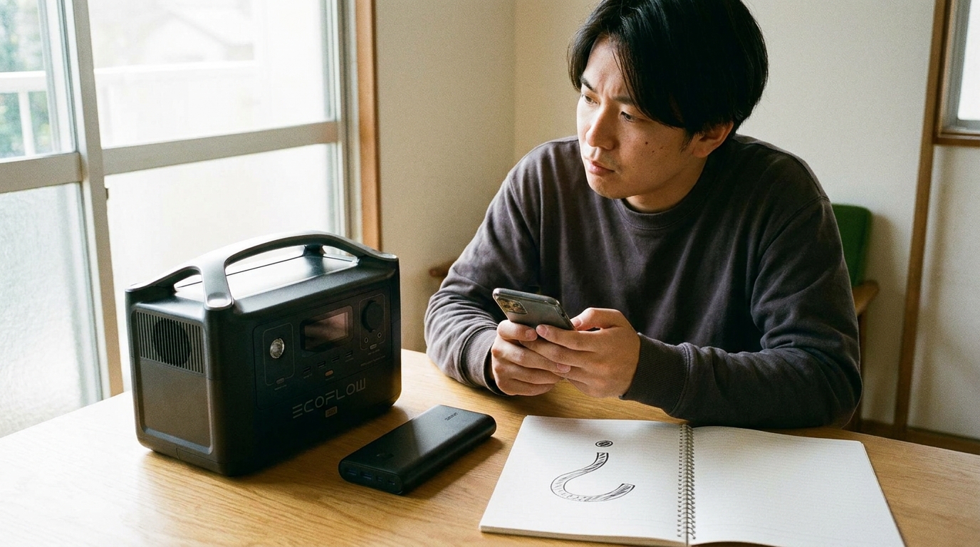 ポータブル電源とモバイルバッテリーのよくある質問FAQのイメージ