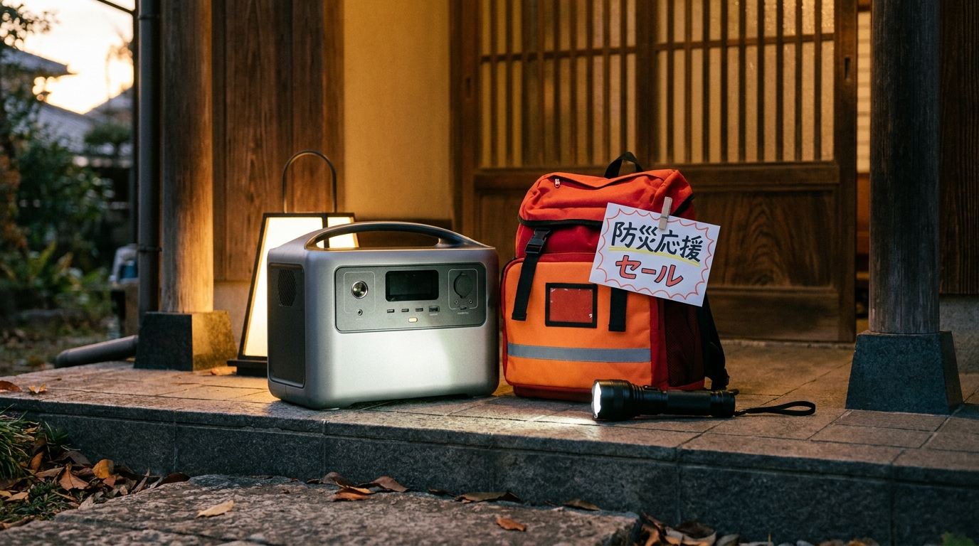 EcoFlow 安心の備え応援セールで値下げされたDELTA 3シリーズのイメージ