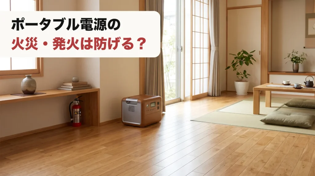 ポータブル電源の火災・発火は防げる？