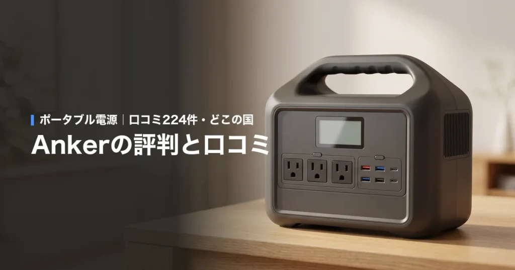 Ankerのポータブル電源の評判と口コミ