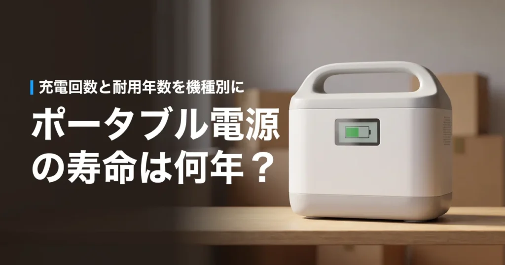 ポータブル電源の寿命は何年？充電回数と耐用年数
